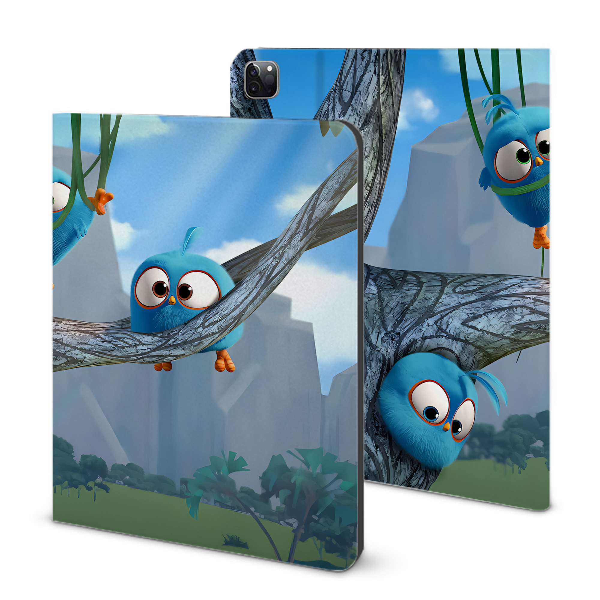 （画像用） Angry Birds アングリーバード IPad ケース ブック型 PUレザー TPU 耐衝撃 軽量 薄型 ペン収納なし 全面保護 IPad 各モデル対応